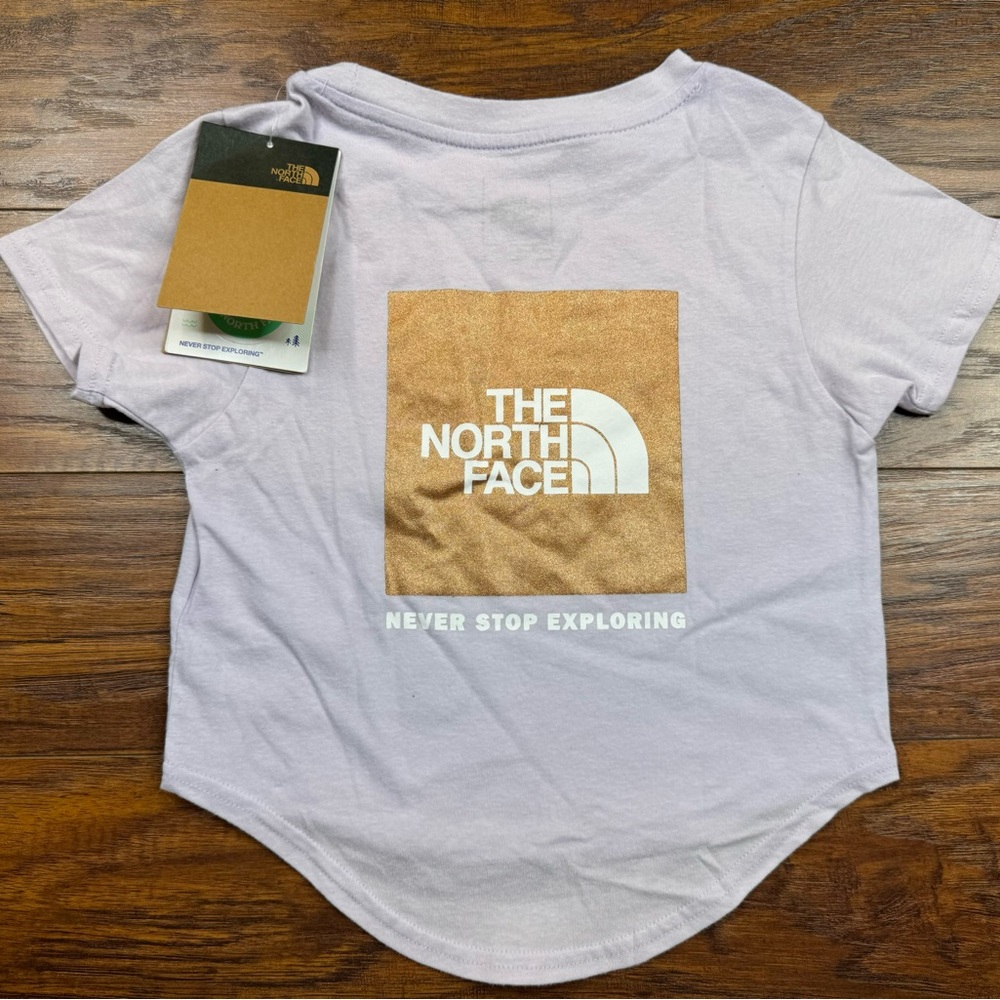 The North Face Exploring Short Sleeve Girls Shirt XS (6) Tp Purple Lavender